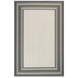 New Gracie Oaks Flatweave Indoor Outdoor Runner Rug – Gray